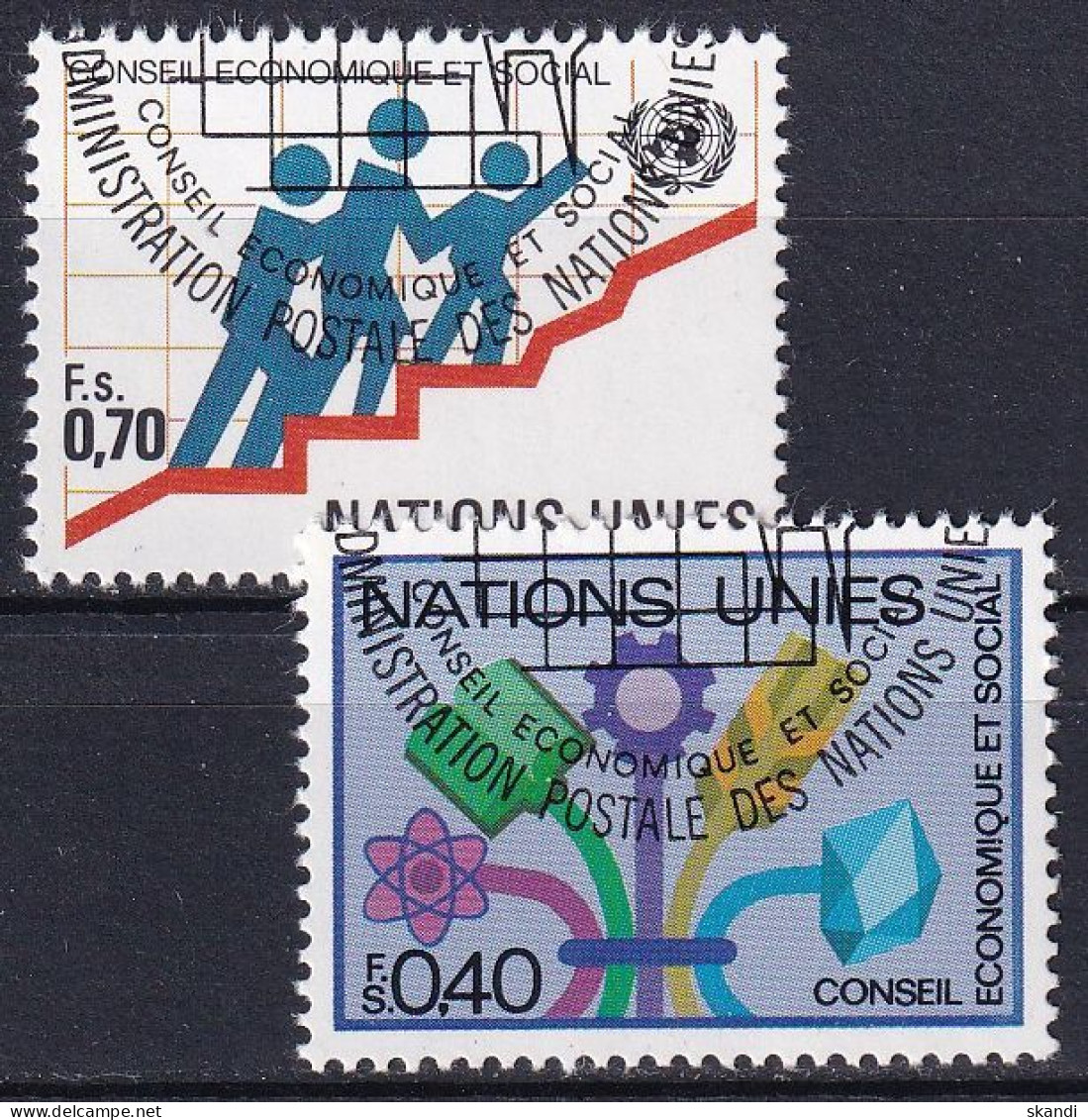 UNO GENF 1980 Mi-Nr. 94/95 O Used - Aus Abo - Used Stamps