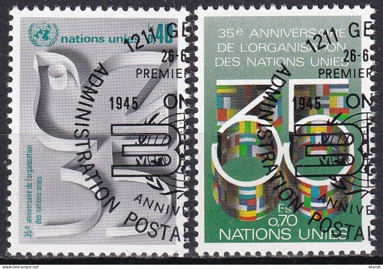 UNO GENF 1980 Mi-Nr. 92/93 O Used - Aus Abo - Used Stamps