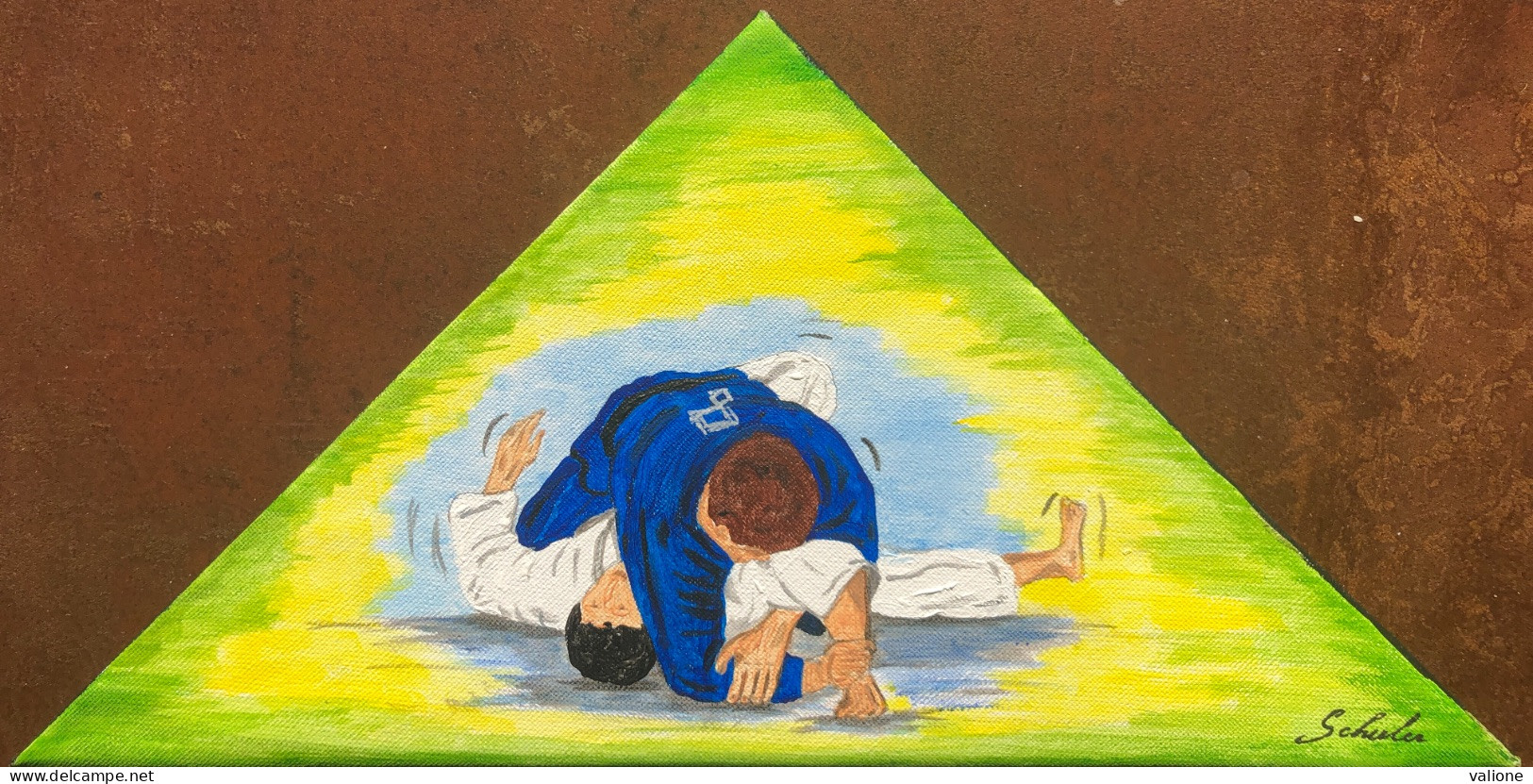 Peinture Sur Toile Jiu-jitsu Brésilien JJB BJJ Ou Judo - Acrilicos