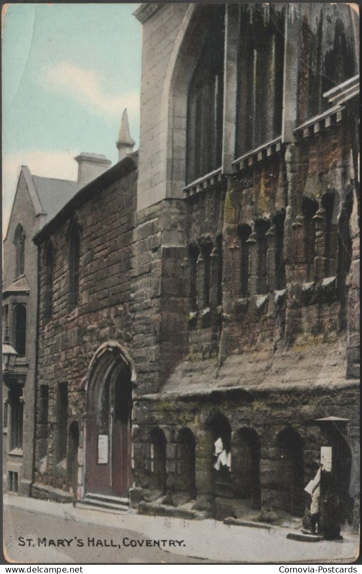 St Mary's Hall, Coventry, Warwickshire, C.1910 - Postcard - Coventry
