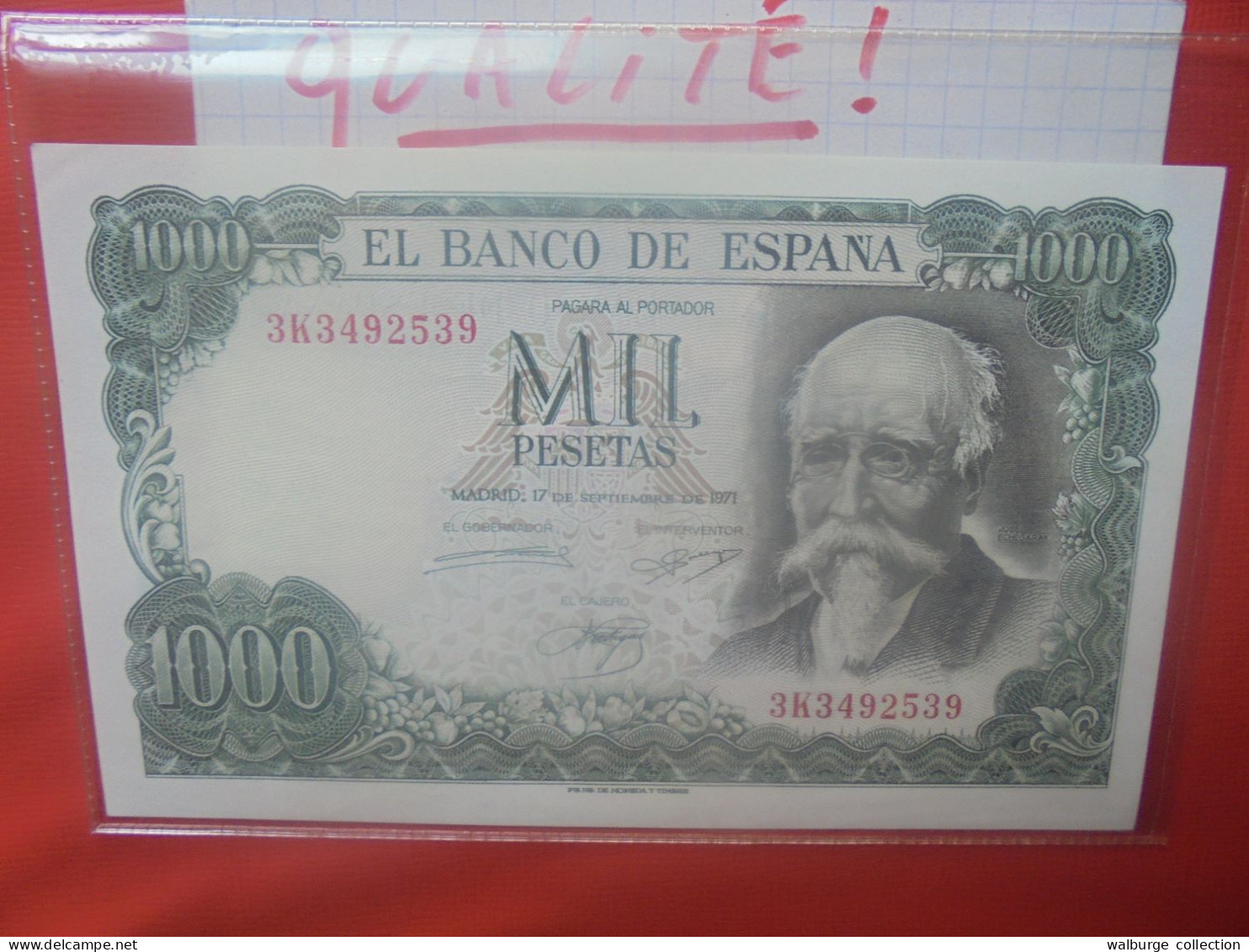 ESPAGNE 1000 PESETAS 1971 Peu Circuler Belle Qualité (B.29) - 1000 Pesetas