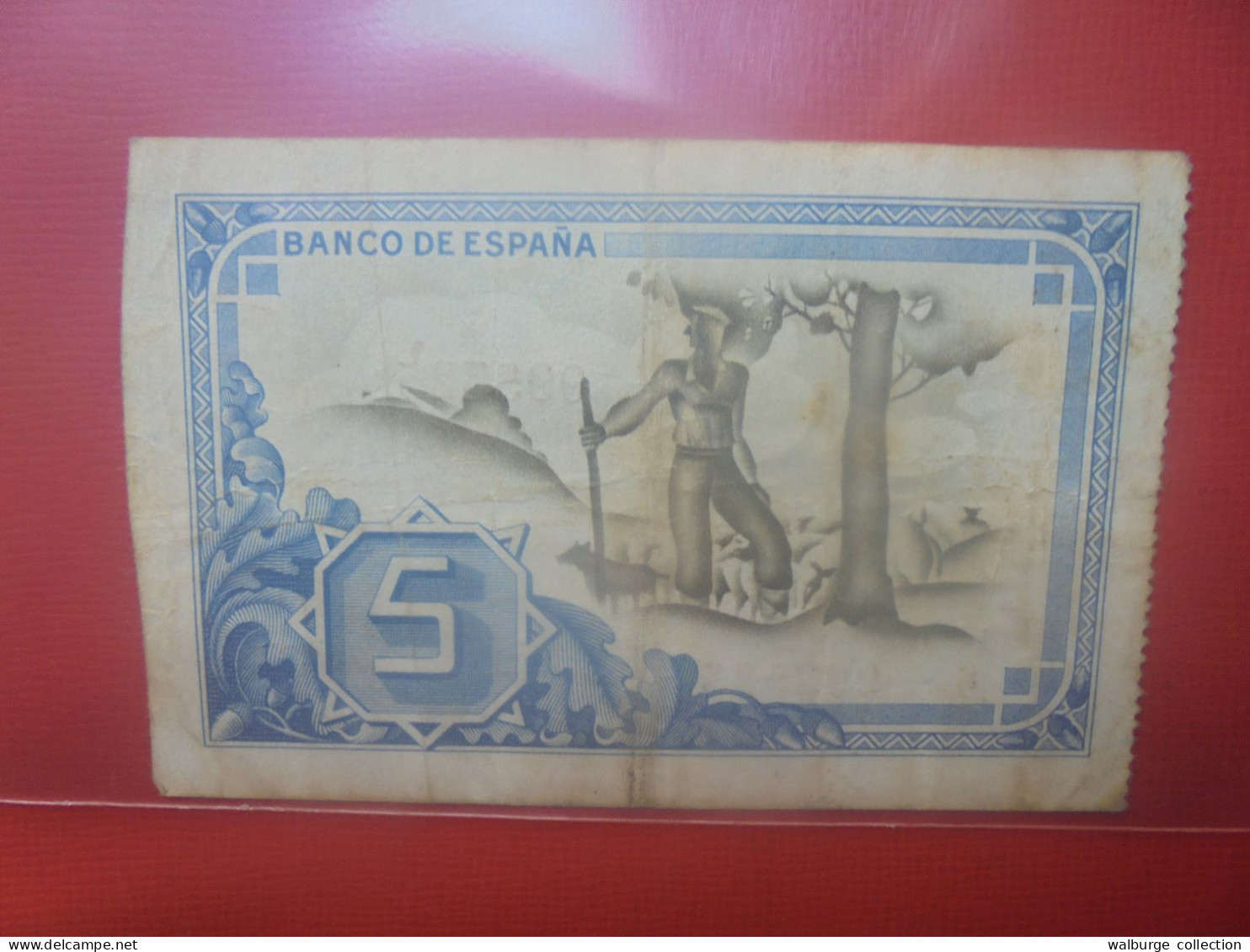 BILBAO 5 PESETAS 1937 Circuler (B.29) - [ 9] Verzamelingen