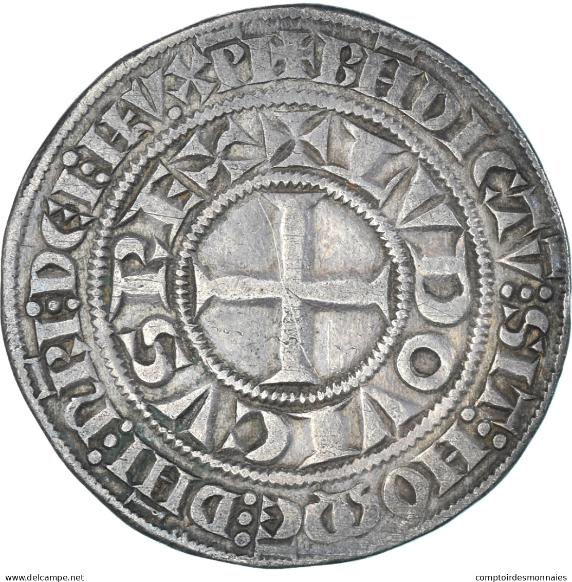 Monnaie, France, Louis IX, Gros Tournois à L'étoile, 1226-1270, TTB, Argent - 1226-1270 Ludwig IX. Der Heilige