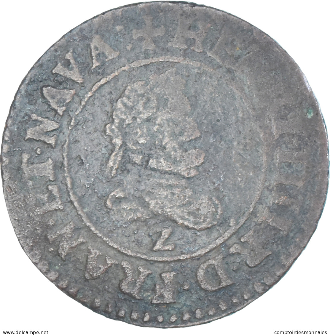 Monnaie, France, Henri IV, Denier Tournois Du Dauphiné, 1608, Grenoble, TB - 1589-1610 Henri IV Le Vert-Galant