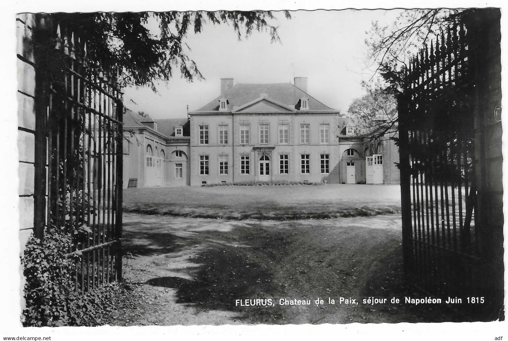 CPSM FLEURUS, CHATEAU DE LA PAIX, SEJOUR DE NAPOLEON JUIN 1815, Format 9 Cm Sur 14 Cm Environ, BELGIQUE - Fleurus