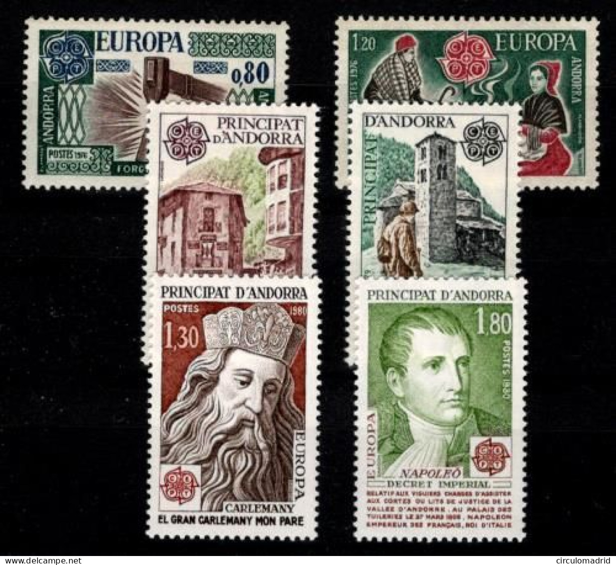 Andorra Francesa Nº 253/4,276/7,284/5.. Año 1973-1977 - Used Stamps