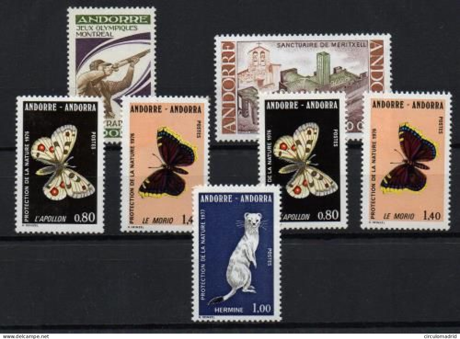 Andorra Francesa Nº 256/60.. Año 1974 - Used Stamps