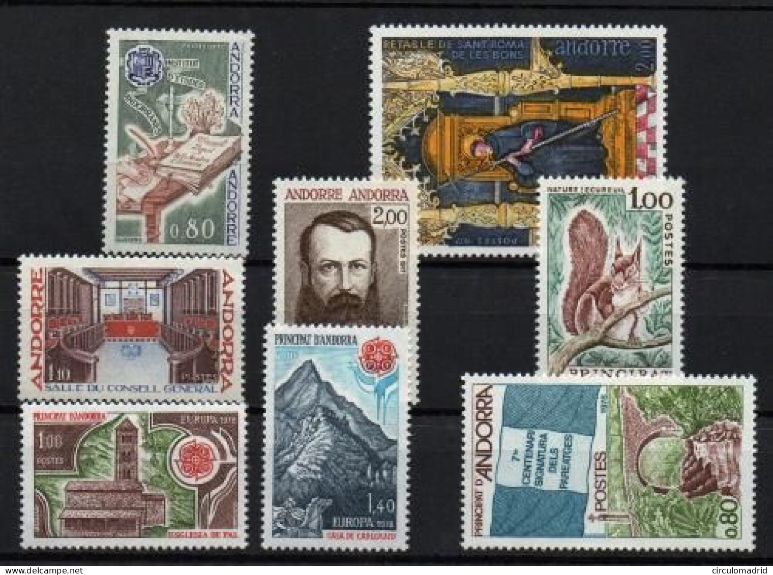 Andorra Francesa Nº 263/70. Año 1974 - Used Stamps