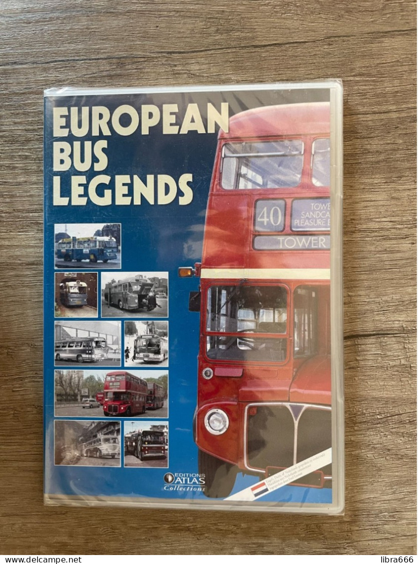 DVD - EUROPEAN BUS LEGENDS - Ed. ATLAS Collections 2011 - 70 Min - Englisch, Deutsch, Nederlands - Rotel - Routemaster - Autres & Non Classés