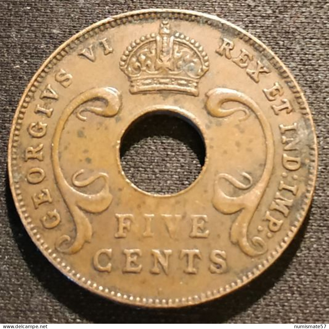 AFRIQUE DE L'EST - EAST AFRICA - 5 CENTS 1941 I - George VI - KM 25.1 - ( Flan épais ) - Britse Kolonie