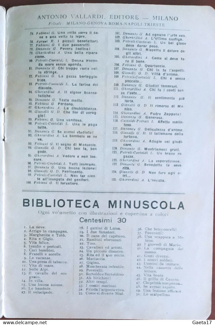 Il Buon Esempio - Biblioteca Popolare Per I Fanciulli - Vallardi (anni '20) - Kinder Und Jugend