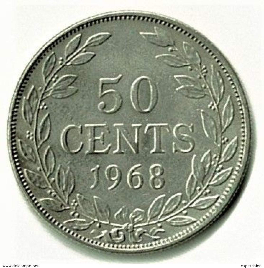 LIBERIA / 50 CENTS / 1968 / 29 Mm / 10 G - Liberia