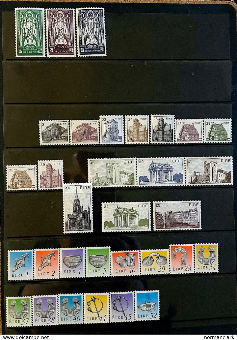 IRELAND 1968-1998 COLLECTION OF U/M DEFINITIVES WITH VALUES TO £5 (49) - Collections, Lots & Series