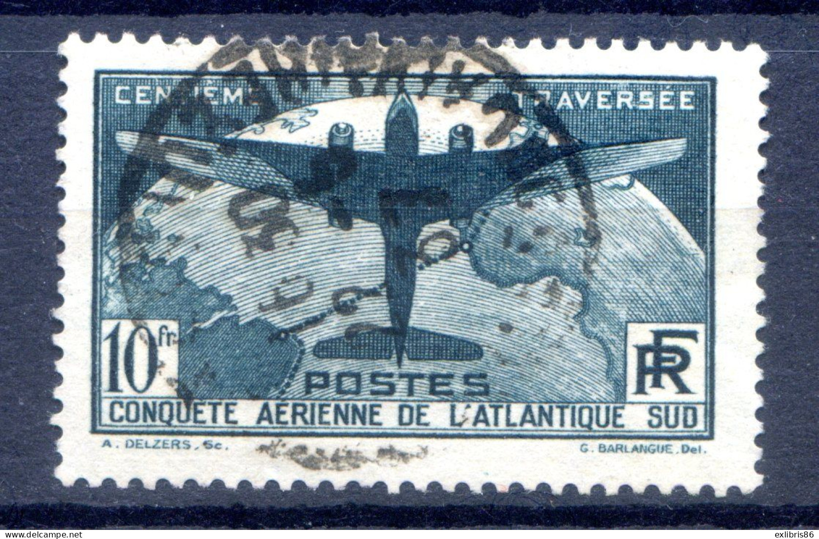 TIMBRE FRANCE N° 321   Traversée Atlantique Oblitéré           REFIZO - Other & Unclassified