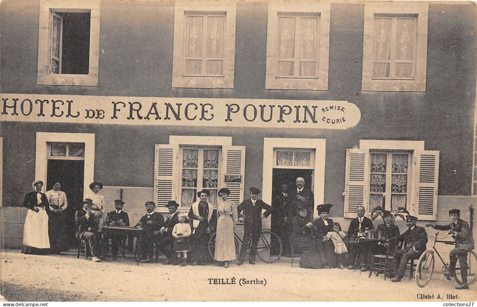 72-TEILLE- HÔTEL DE FRANCE POUPIN - Other & Unclassified