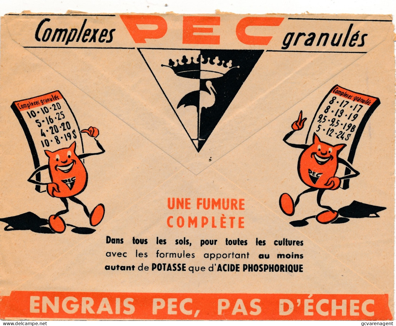 COVER COMPLEXES PEC GRANULES   2 SCANS - Covers & Documents