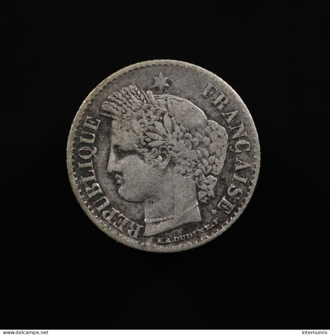 France, Cérès, 20 Centimes, 1850, A - Paris, Argent (Silver), TB+ (VF), KM# 758.1, F.146/3, Gad.303 - 20 Centimes