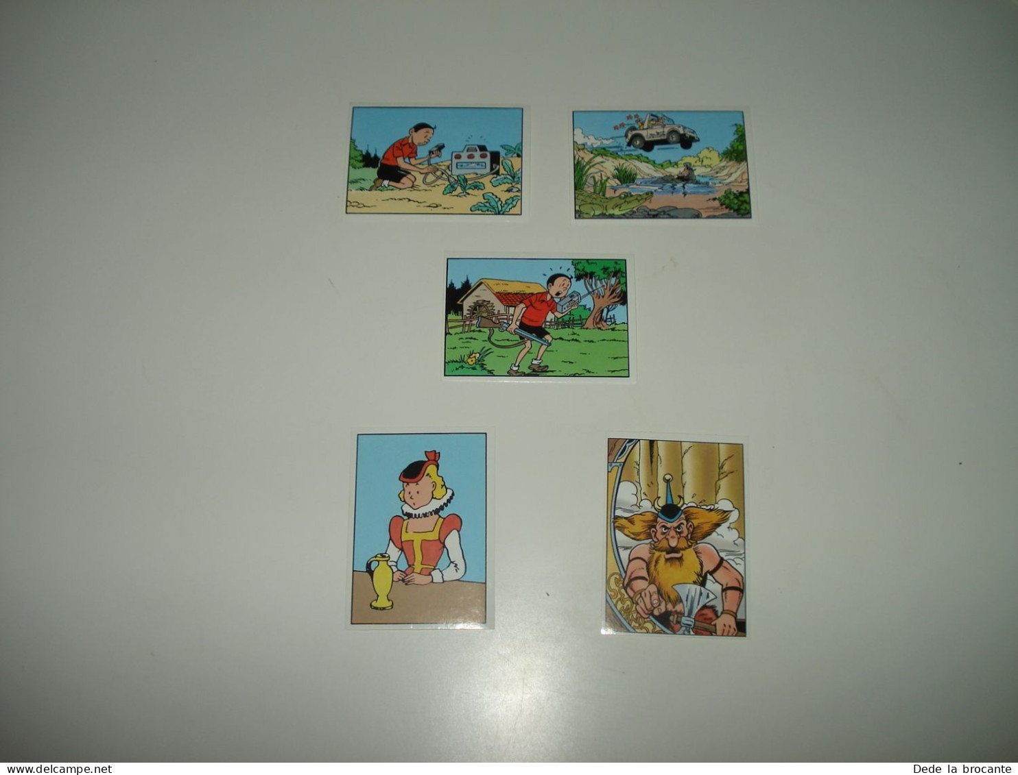 F4 ( 340 ) / Lot De 5 Chromos Autocollants " Bob Et Bobette " - Vandersteen 1995 - Sammelbilder