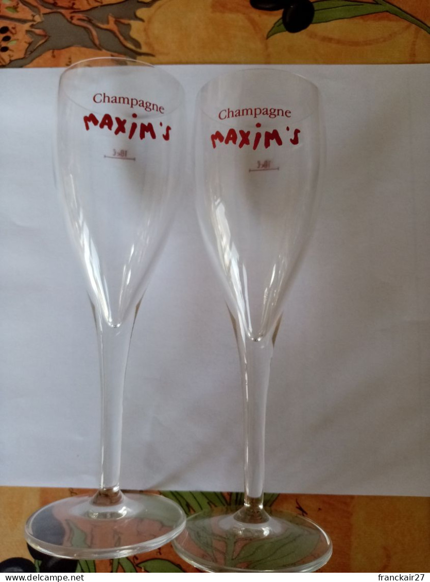 Verres à Champagne "chez Maxim's" - Bicchieri