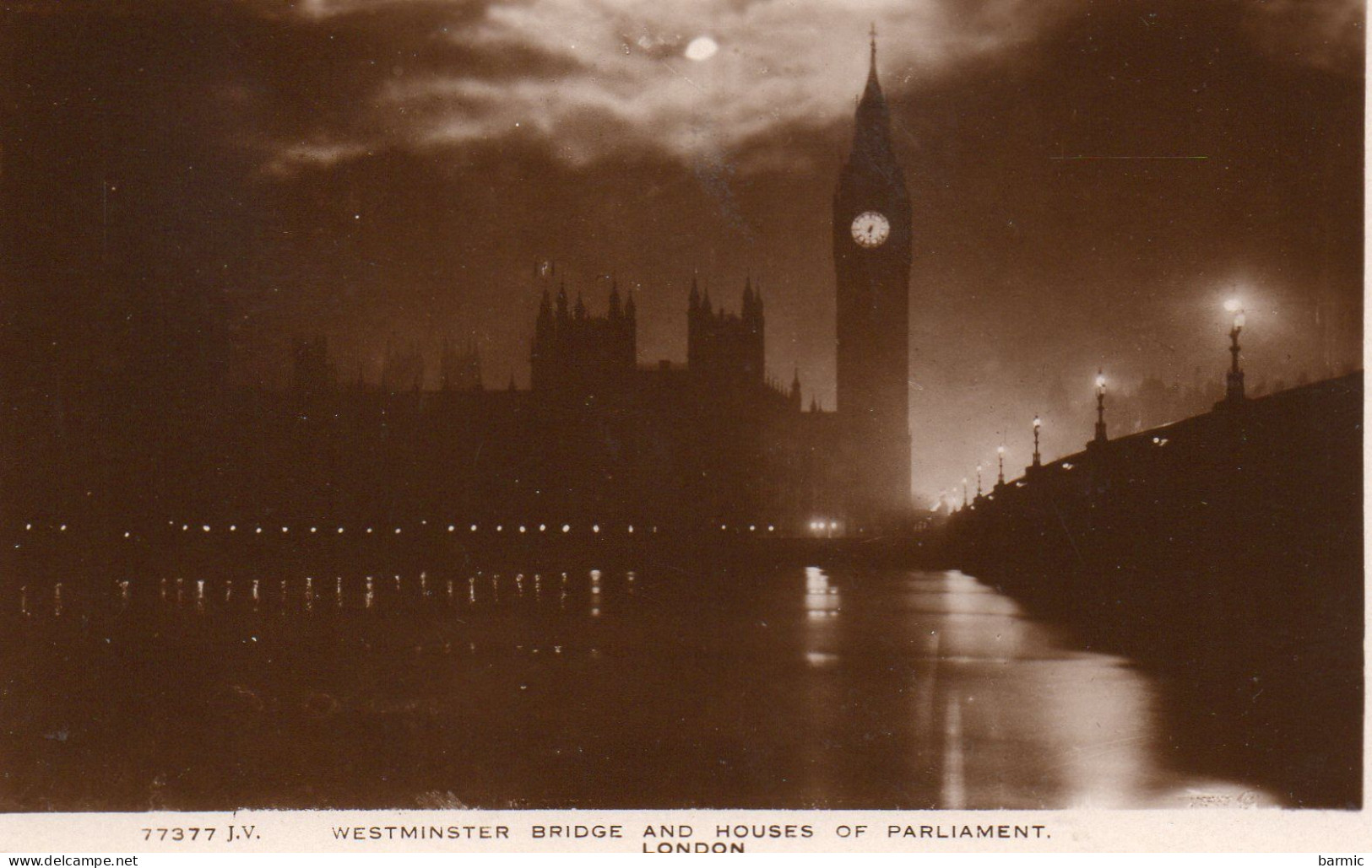 LONDON, WESMINSTER BRIDGE ANS HOUSES OF PARLIAMENT DE NUIT REF 9132 - Westminster Abbey