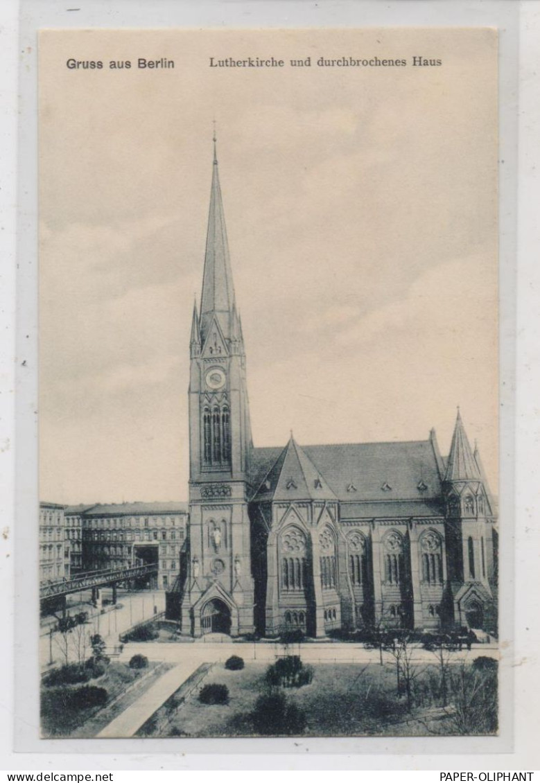 1000 BERLIN - SCHÖNEBERG, Lutherkirche Und Durchbrochenes Haus - Schöneberg