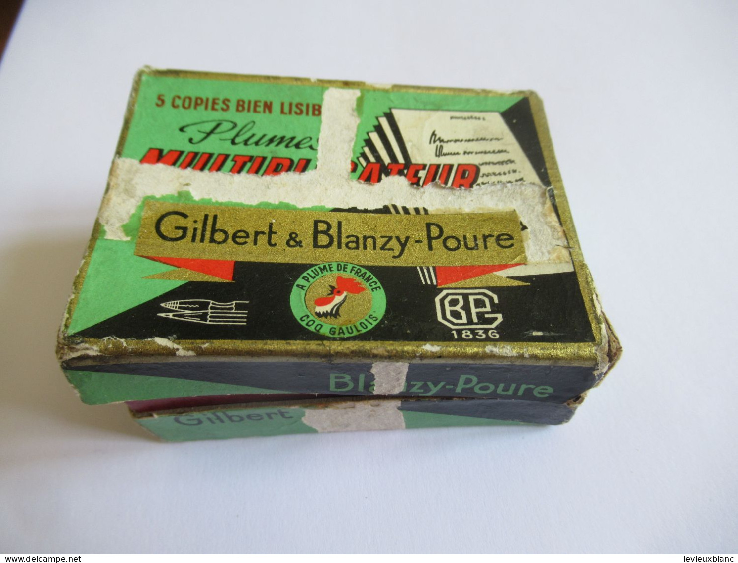 Gilbert & Blanzy-Poure/ Coq Gaulois /Multiplicateur /"N°34 Pointe à Boule"/+ 80  Plumes// Vers 1945 -1960    CAH357 - Plumas
