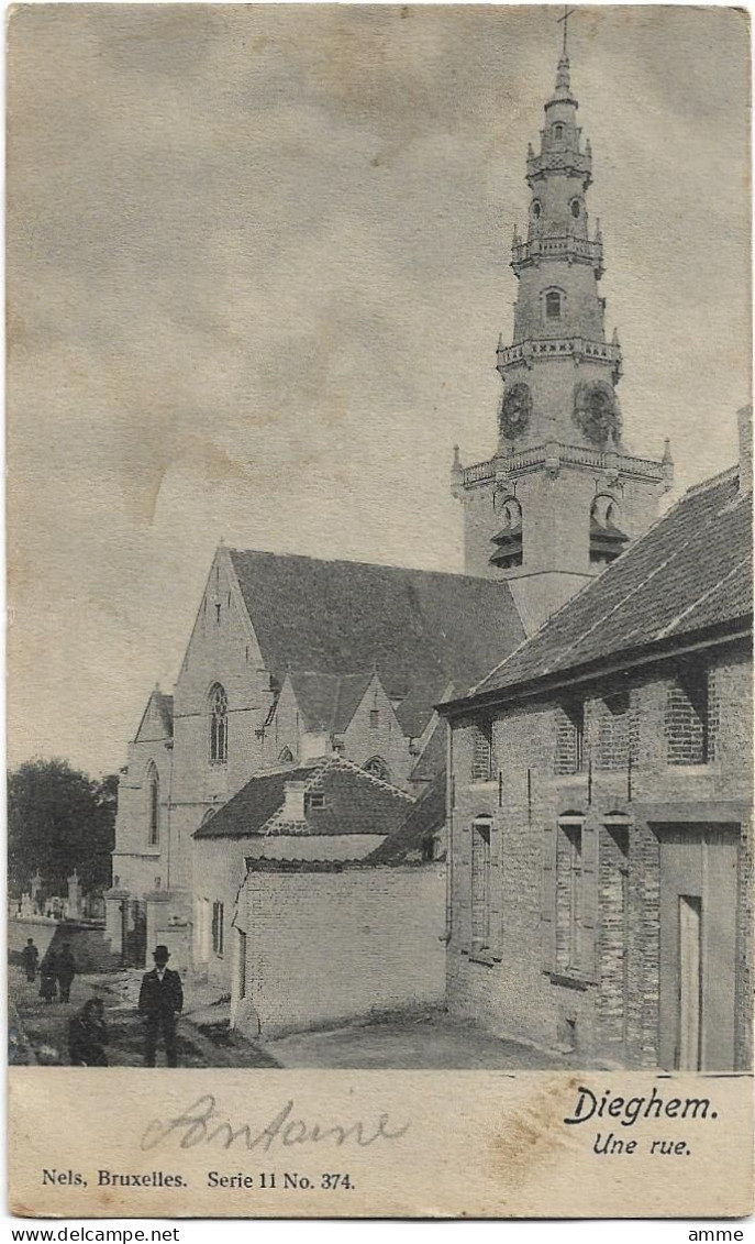 Diegem - Dieghem   *  Une Rue   (Nels, 374) - Machelen