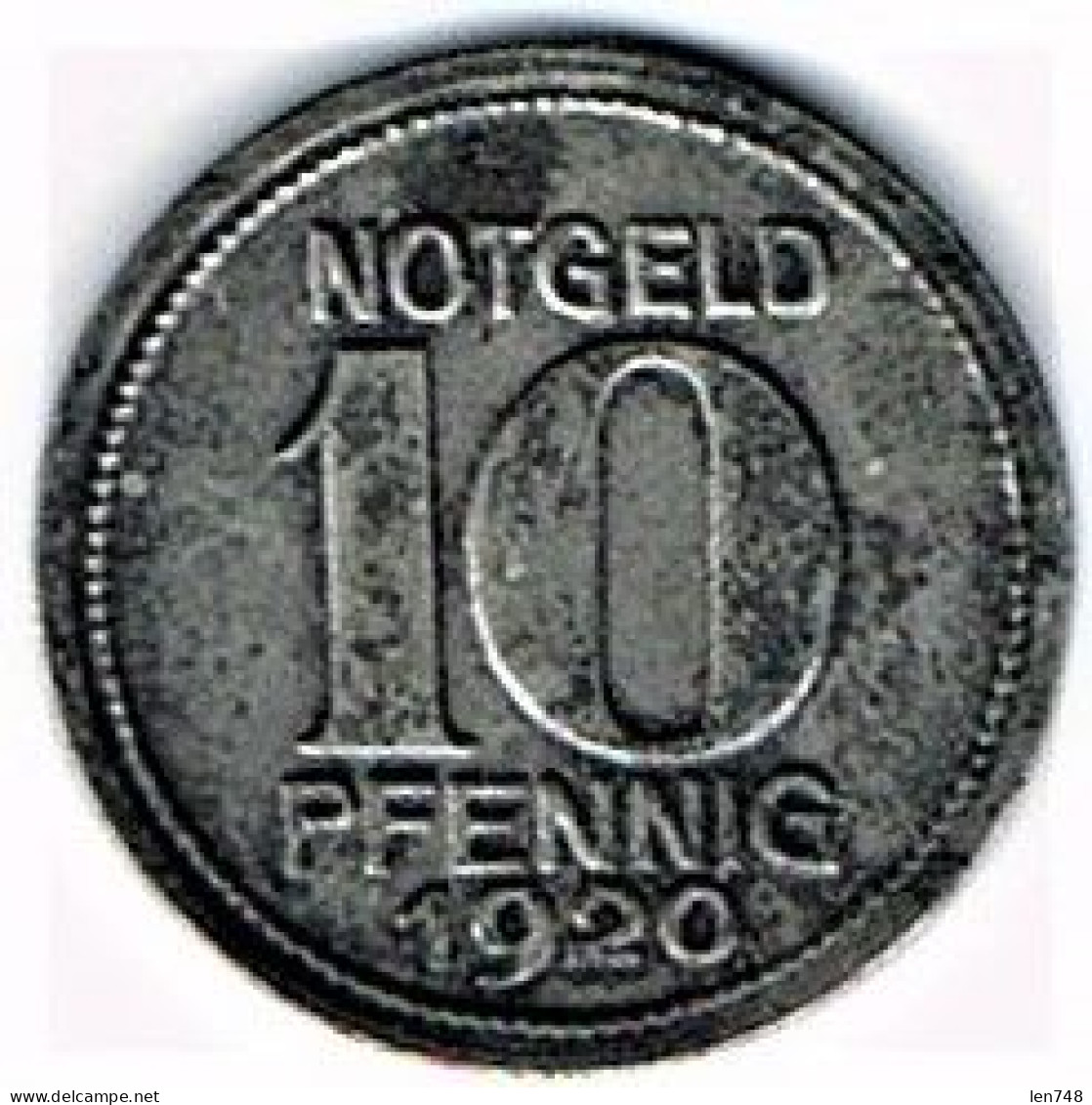 Nécessité Allemagne : 10 Pf 1920 Coblenz - Noodgeld