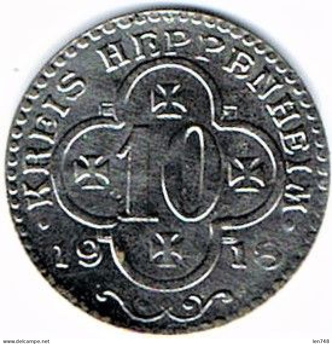 Nécessité Allemagne : 10 Pfennig 1918 Heppenheim - Monétaires/De Nécessité