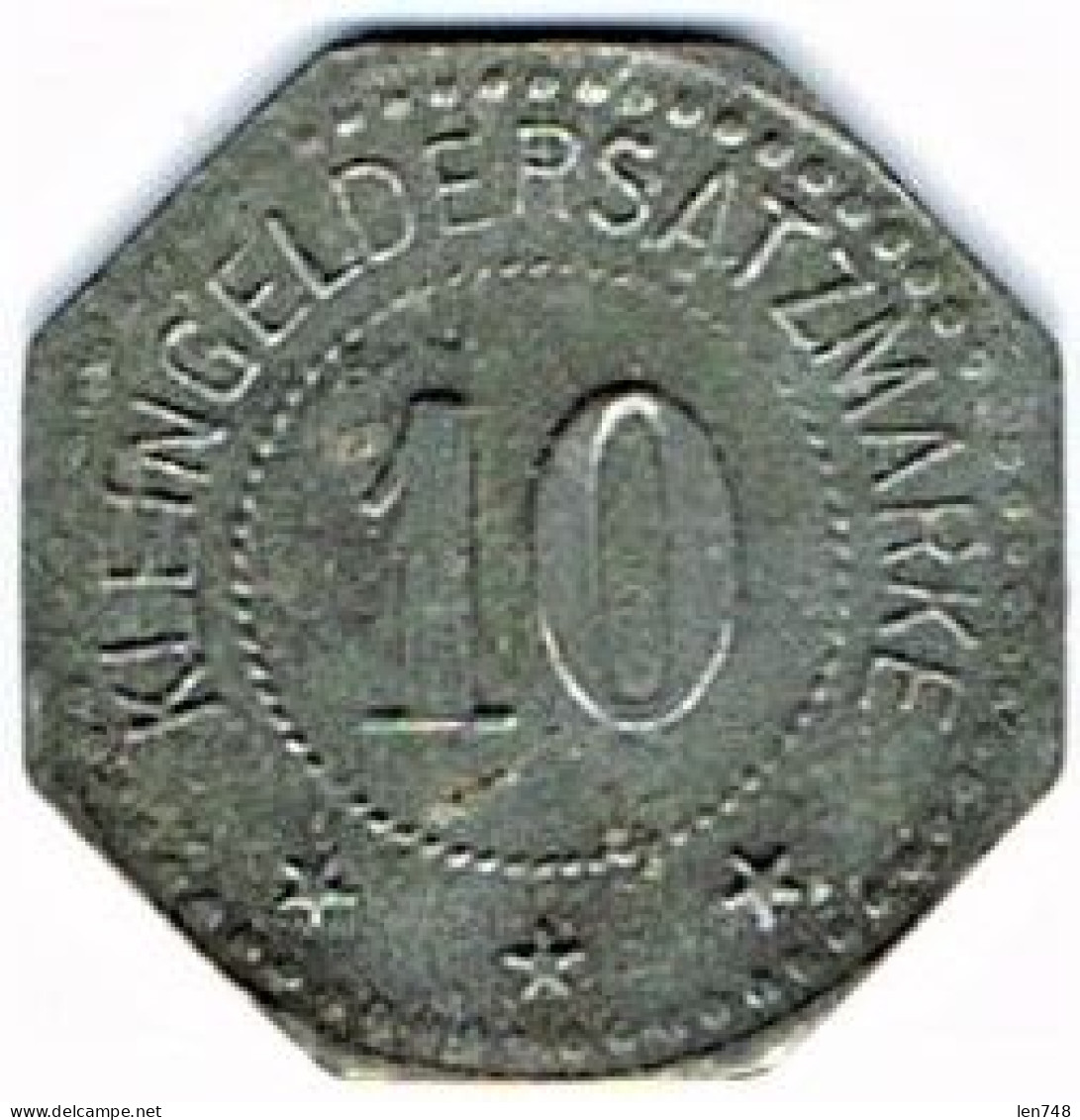 Nécessité Allemagne : 10 Pfennig Non Daté Hersfeld - Zinc - Noodgeld