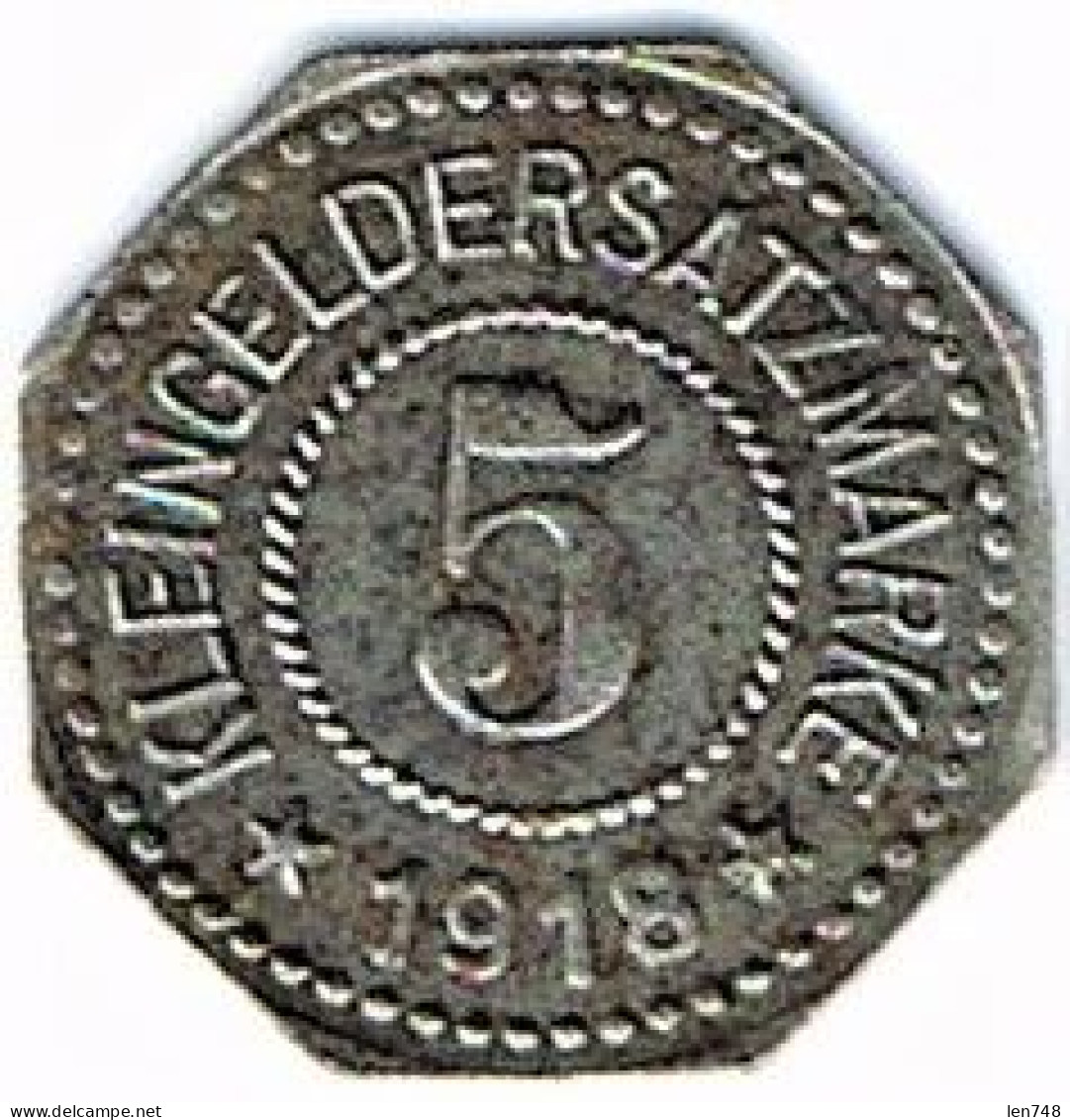 Nécessité Allemagne : 5 Pfennig 1918 Hersfeld - Fer - Monetari/ Di Necessità