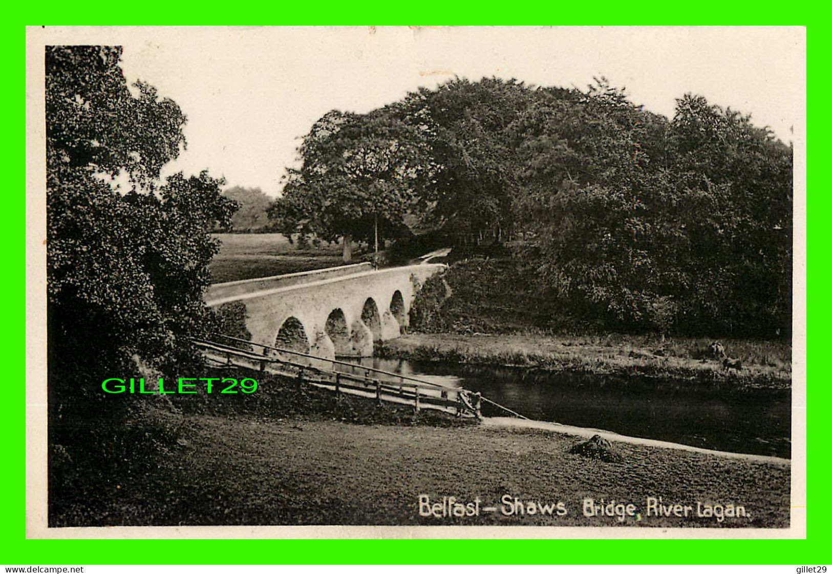 BELFAST, IRLANDE DU NORD - SHAWS BRIDGE, RIVER LAGAN - FERGUS O'CONNOR & CO - - Belfast