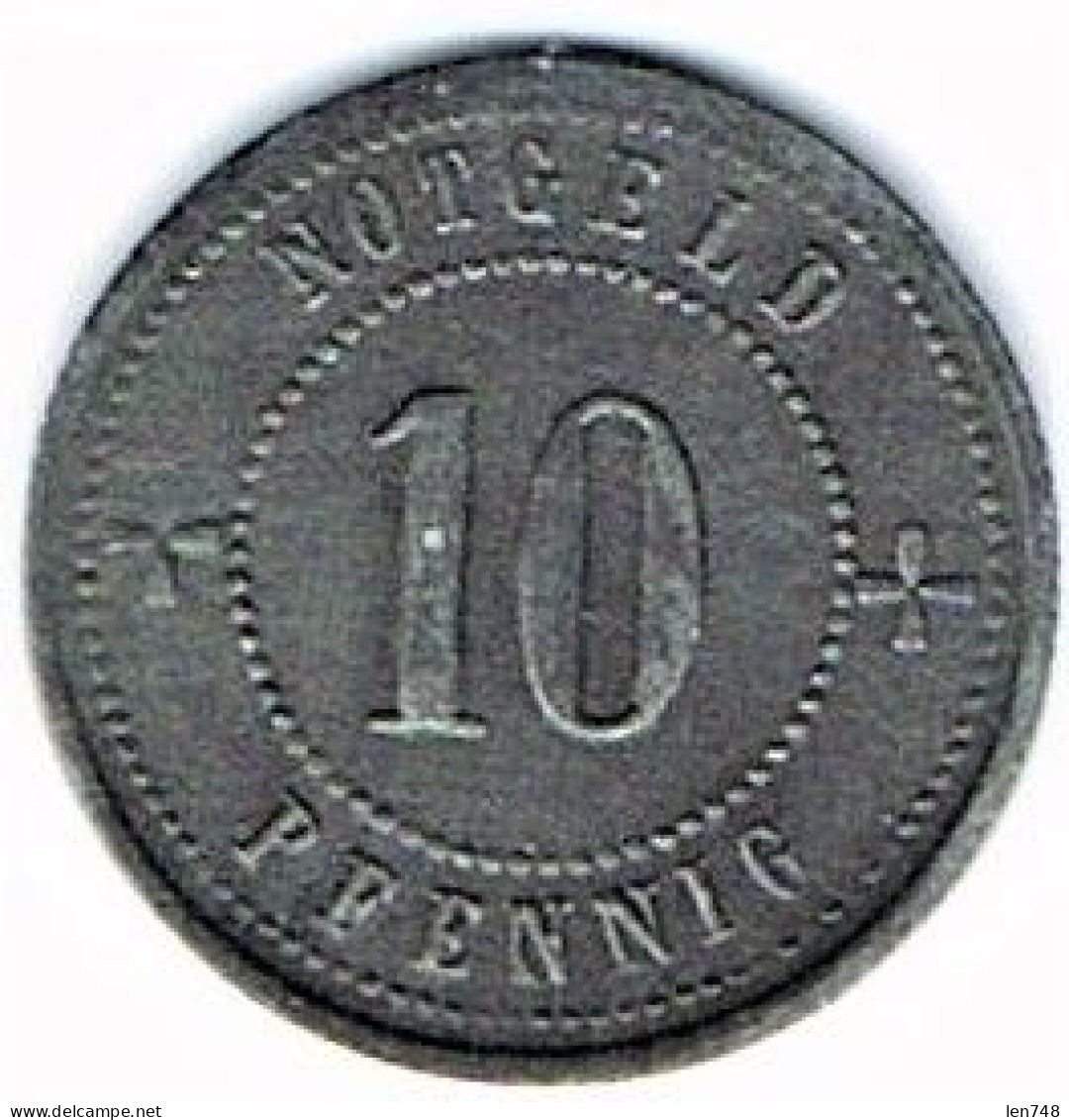 Nécessité Allemagne : 10 Pfennig Non Daté Lansberg A. Lech - Monétaires/De Nécessité