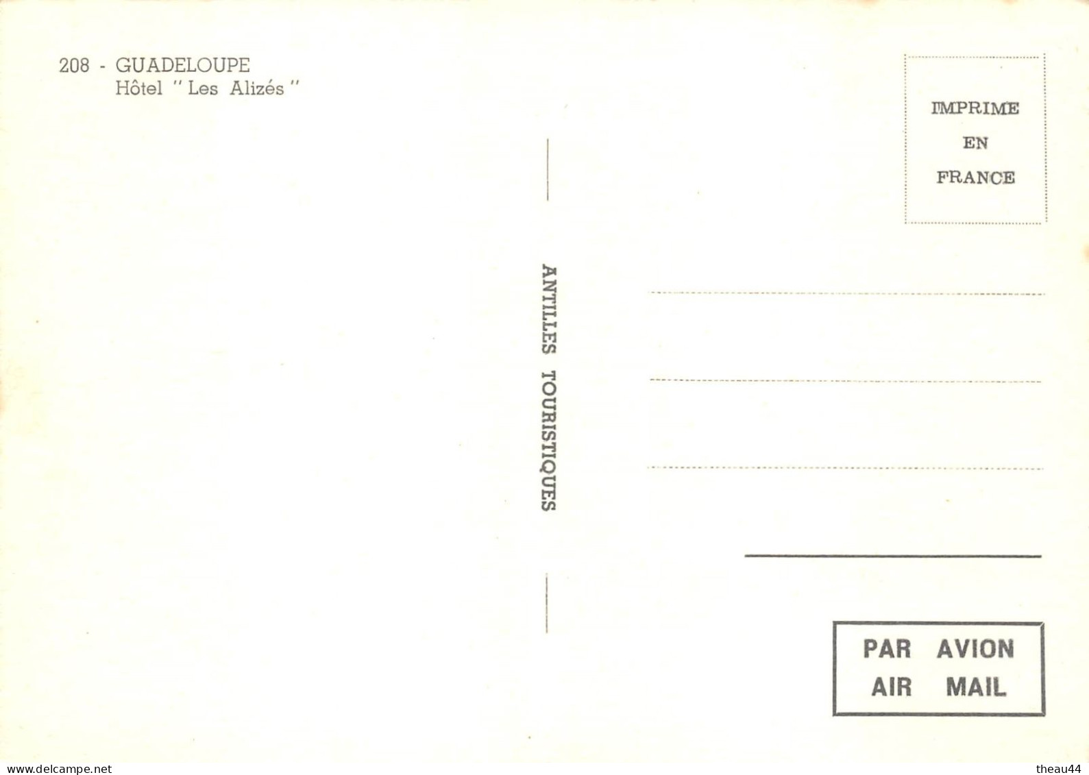 GUADELOUPE  -  Lot de 20 Cartes - Ste-Anne, Basse-Terre, Marie-Galante, Pointe-à-Pitre, St-Louis, Mairie, Hôtel, Pêche..