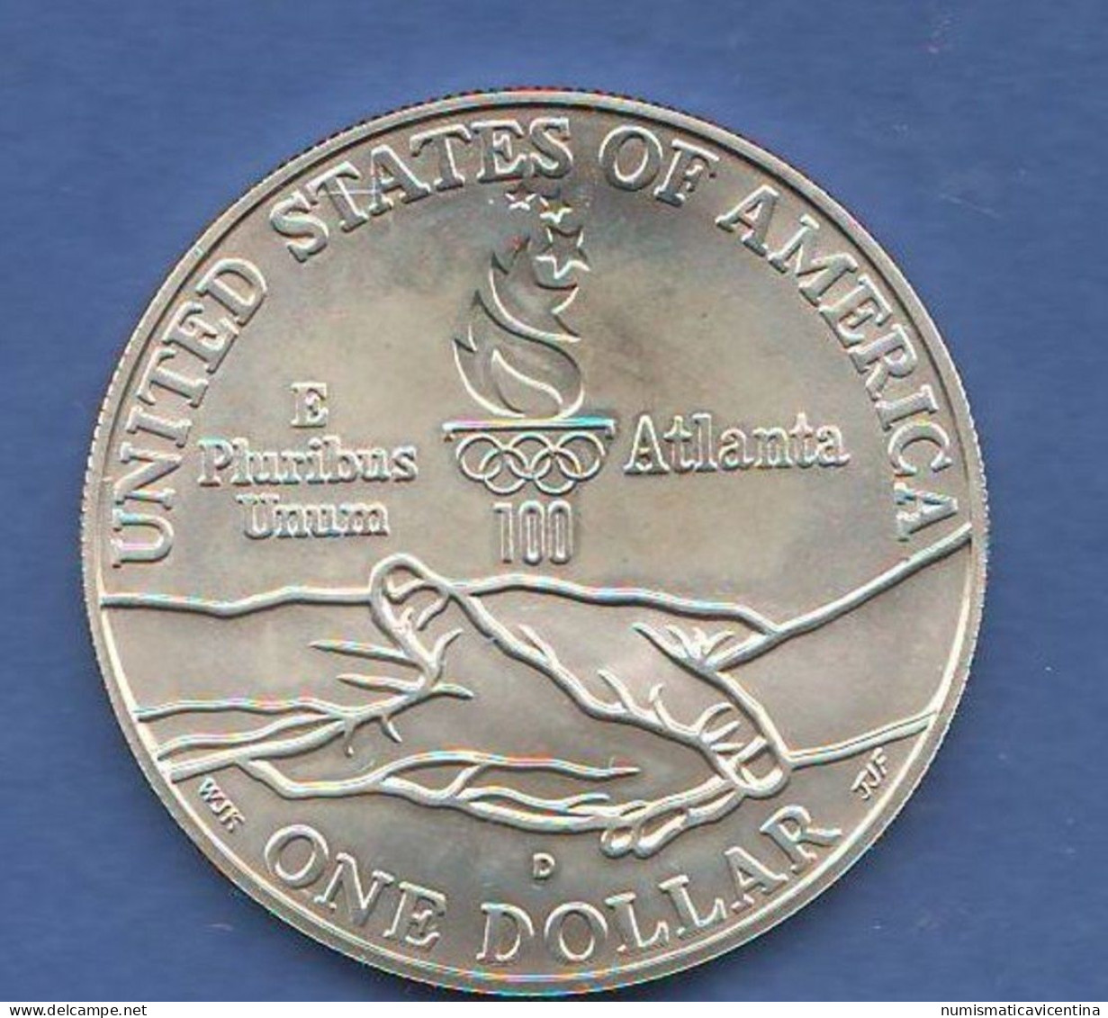 America ONE Dollar 1995 D Atlanta Olympics Gynnastics FDC Unc America Silver Coin Olimpiadi Atletica - Commemoratives