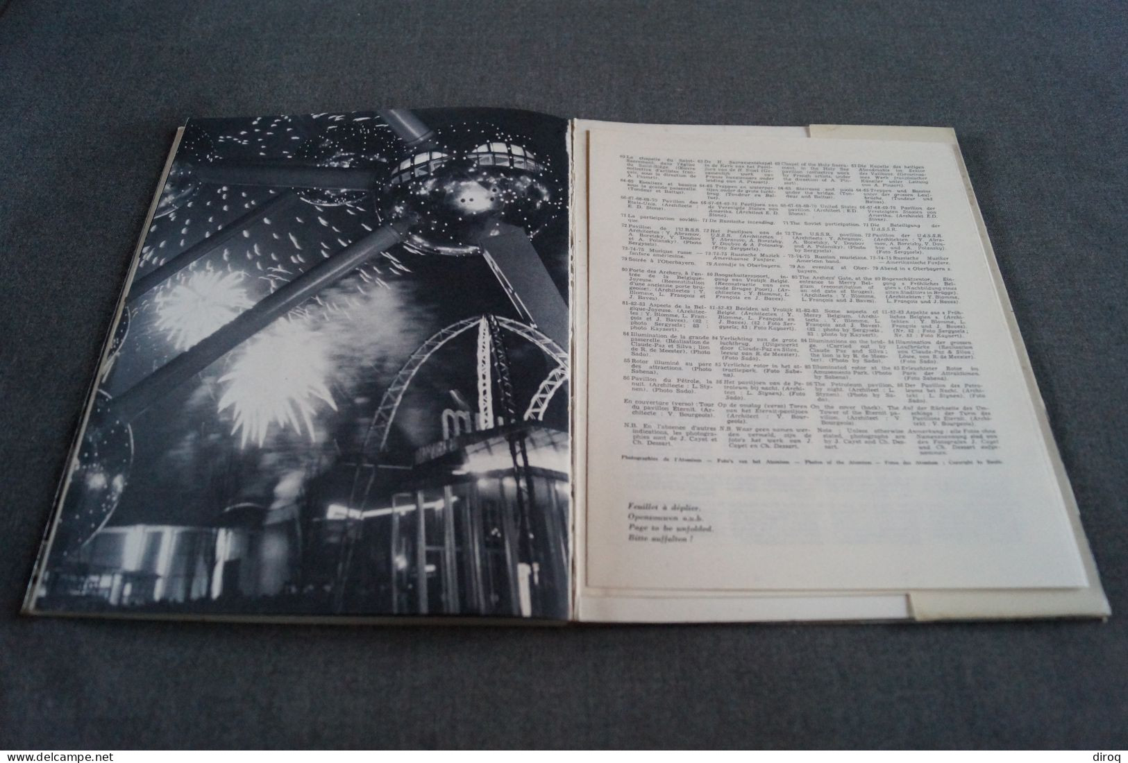 Images de l' Expo 58, Bruxelles - Edition Charles Dessart,87 pages,27 Cm. sur 21 Cm