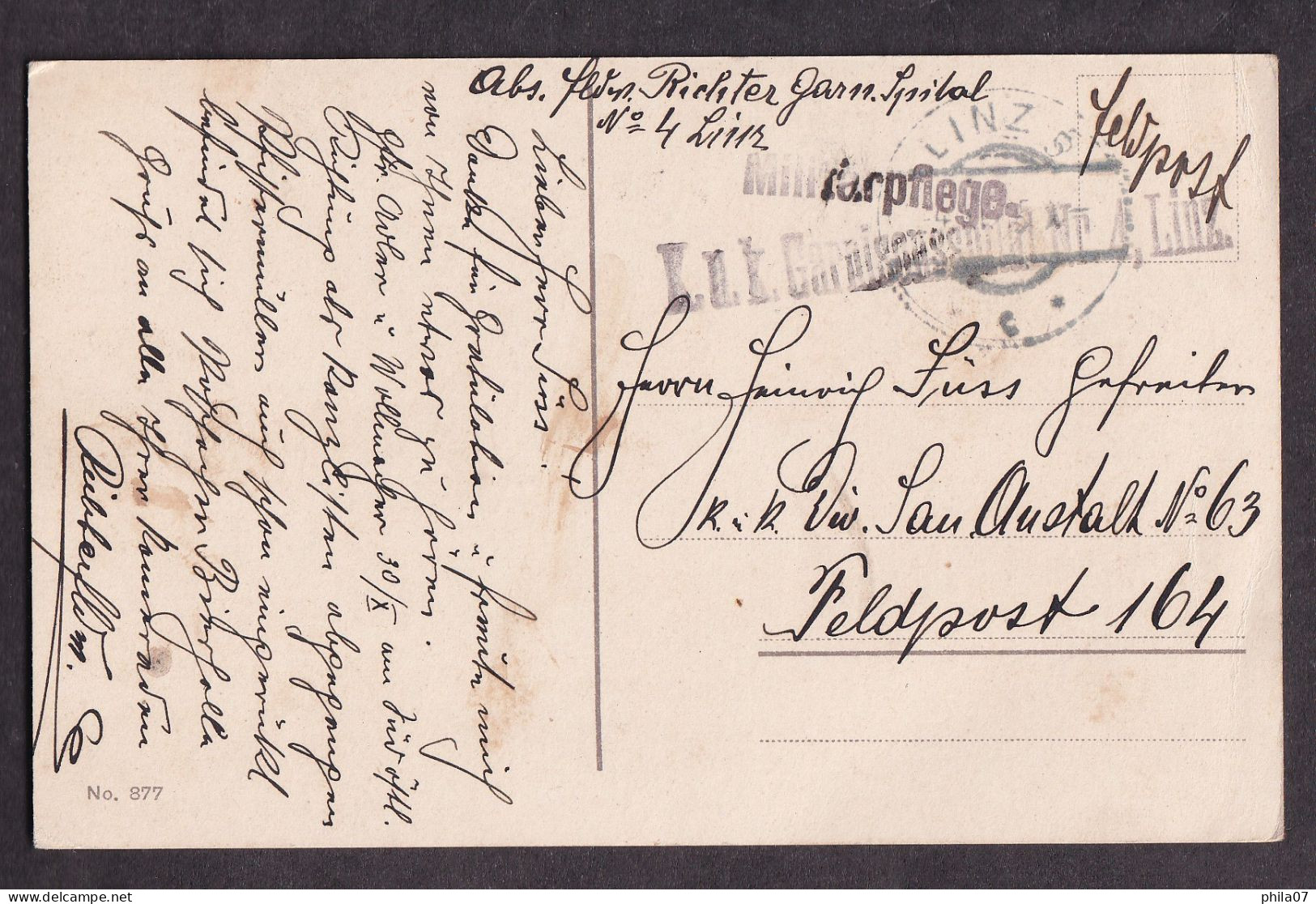 AUSTRIA - Linz A. D. - Postlingberg / Interesting Cancel On The Back / Postcard Circulated, 2 Scans - Linz Pöstlingberg