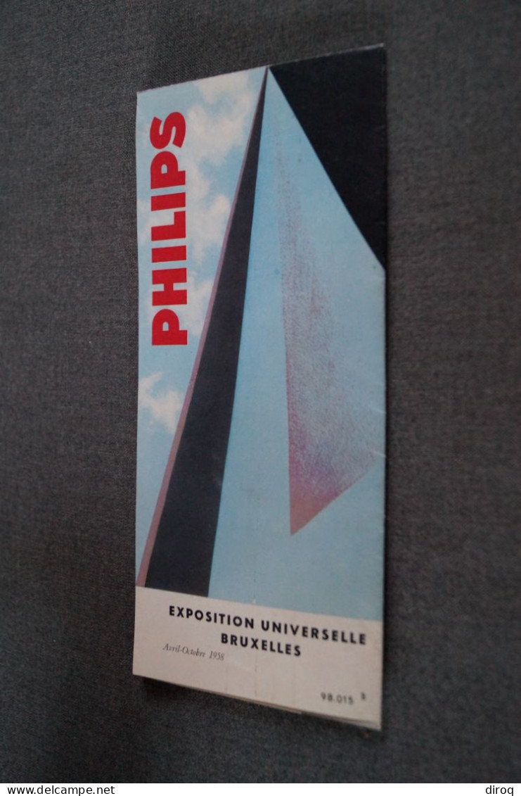 L' Expo 1958, Bruxelles,Philips,publicitaire,39 Cm / 43,5 Cm. - Publicités