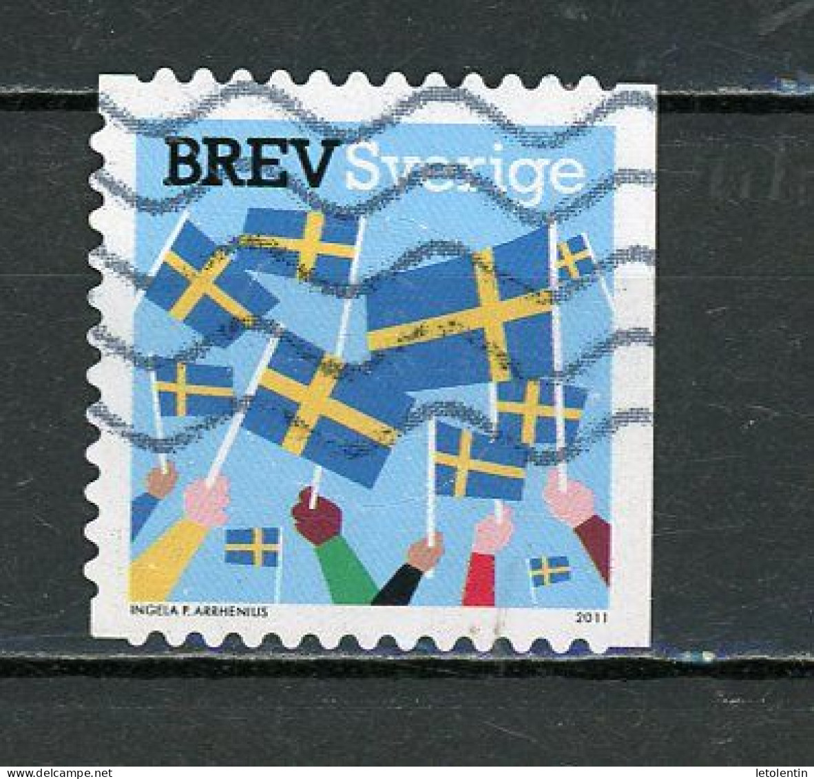 SUÈDE: DRAPEAU NATIONAL - N° Yvert 2775 Obli - Used Stamps