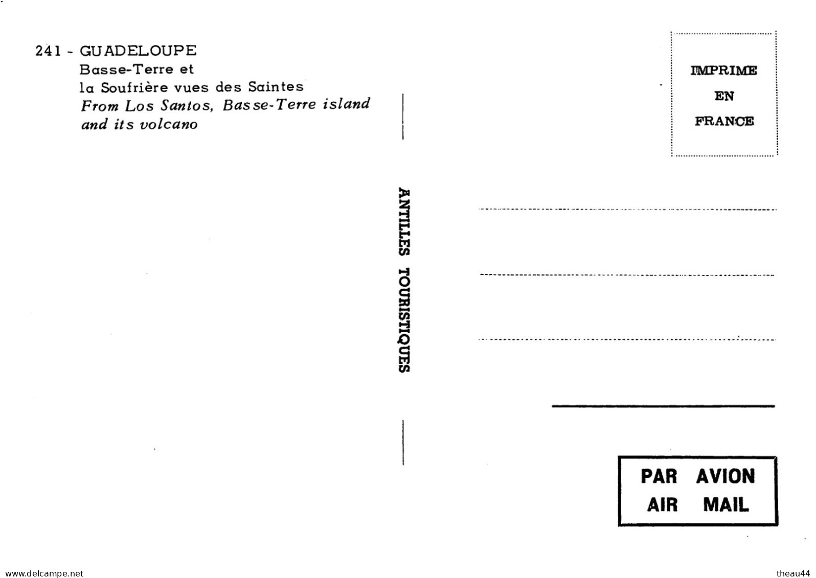 GUADELOUPE -  Lot de 11 Cartes - Boeufs, Canne à Sucre, Plage de la Caravelle, Deshaies, Fruits, Soufrière, Ste-Anne....