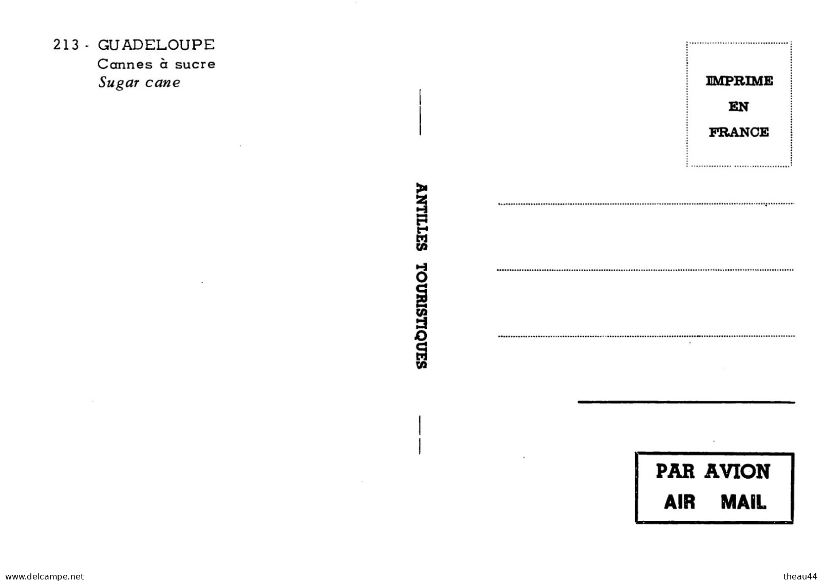 GUADELOUPE -  Lot de 11 Cartes - Boeufs, Canne à Sucre, Plage de la Caravelle, Deshaies, Fruits, Soufrière, Ste-Anne....