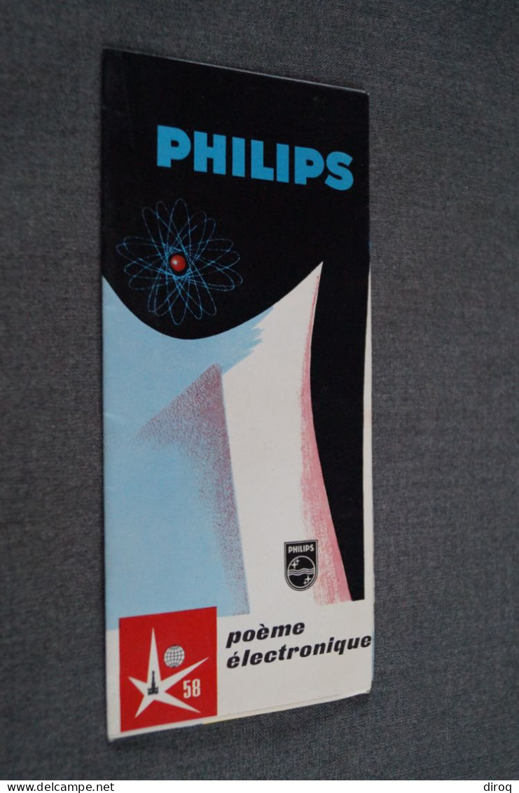 L' Expo 1958, Bruxelles,Philips,publicitaire,44 Cm. / 39 Cm. - Publicités