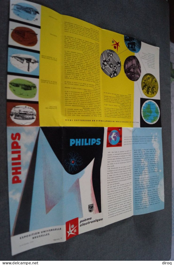L' Expo 1958, Bruxelles,Philips,publicitaire,44 Cm. / 39 Cm. - Advertising