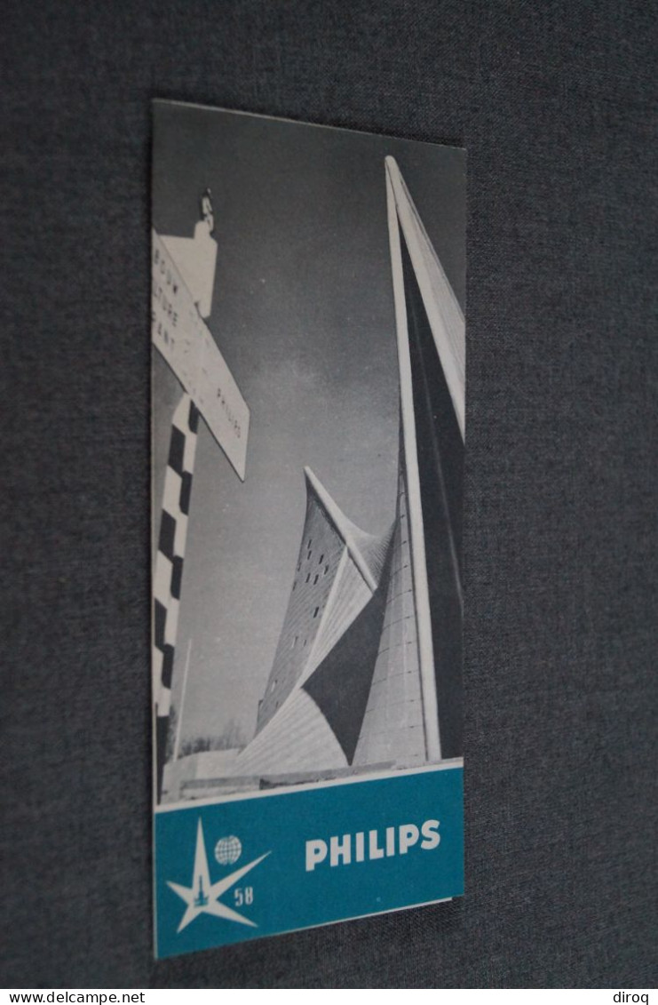 L' Expo 1958, Bruxelles,Philips,publicitaire,26,5 Cm. / 20 Cm. - Pubblicitari