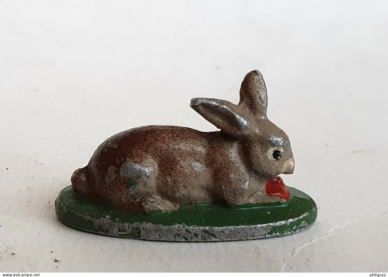 FIGURINE QUIRALU FERME LAPIN COUCHE (2) - ANIMAL DE LA FERME - Quiralu