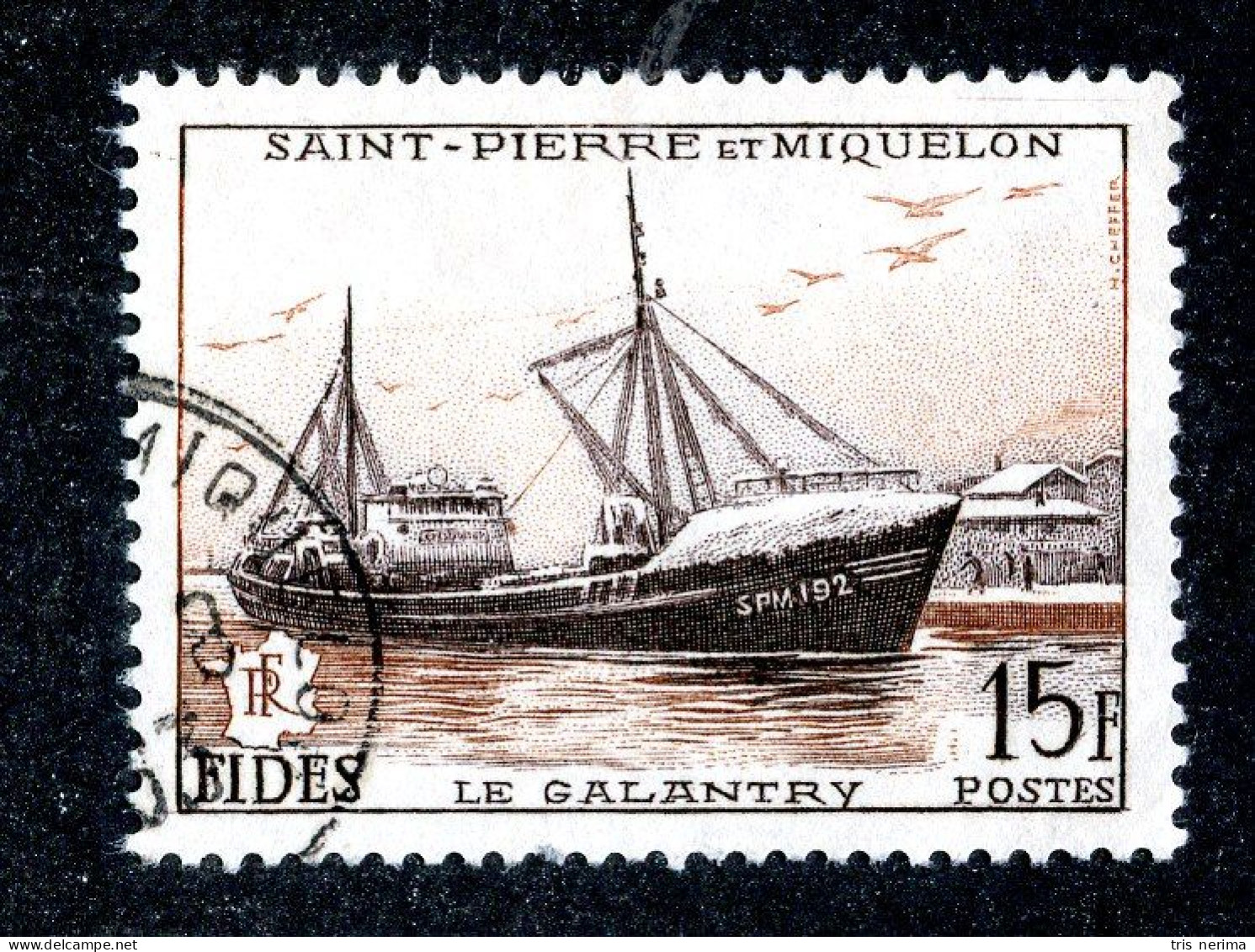 1124 Wx St Pierre 1956 YT 352 Used (Lower Bids 20% Off) - Oblitérés