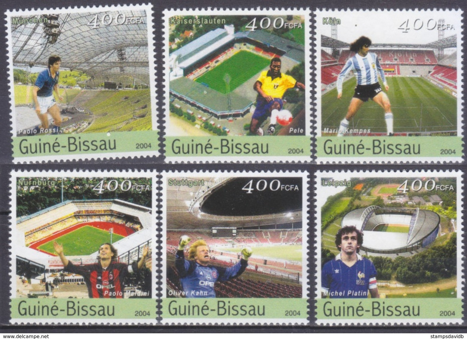 2004	Guinea-Bissau	2719-2724	2006 FIFA World Cup Germany	8,00 € - 2006 – Germany