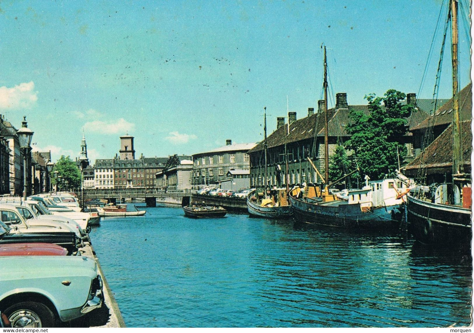 50514. Postal Aerea KOBENHAVN (Danmark) 1971. Fechador Avion Aereo. Vista Del Canal De Copenhagen - Storia Postale