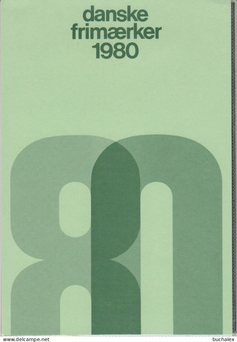 Danske Frimaerker Jahrbuch 1980 ** Postfrisch - Dänemark - Années Complètes