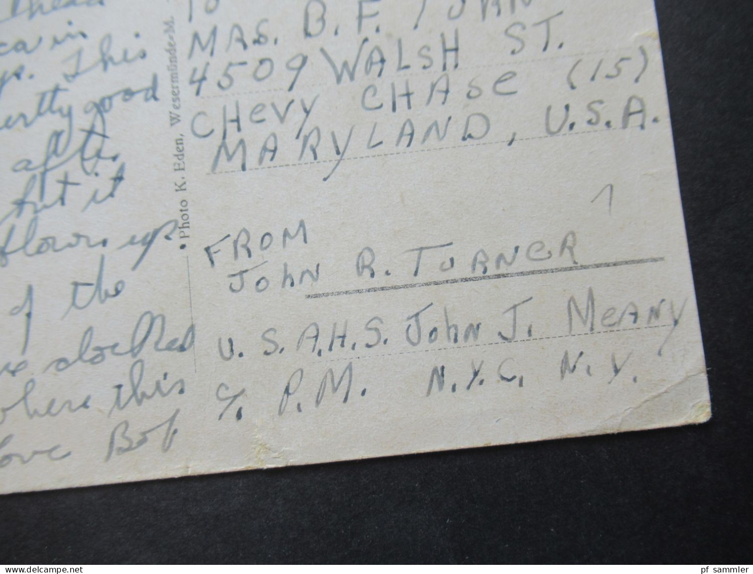 US Navy / USA 31.10.1945 Besetzung Von Deutschland / Bremerhaven Int. Inhalt: It Is Still Blown Up / Zerstörung Des 2.WK - Lettres & Documents